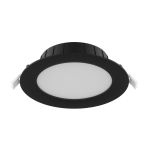Noxion LED Downlight Hera Plat Inbouw Zwart 21W 2400lm 100D - 827-830-840 CCT | 214mm - Zaagmaat 200mm